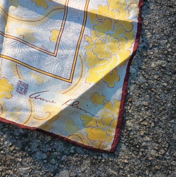 Anne Klein Scarf (Yellow/White) E-2 - Picture 4 of 4